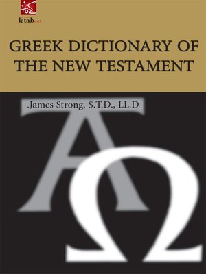 cover image of Greek Dictionary of the new testament